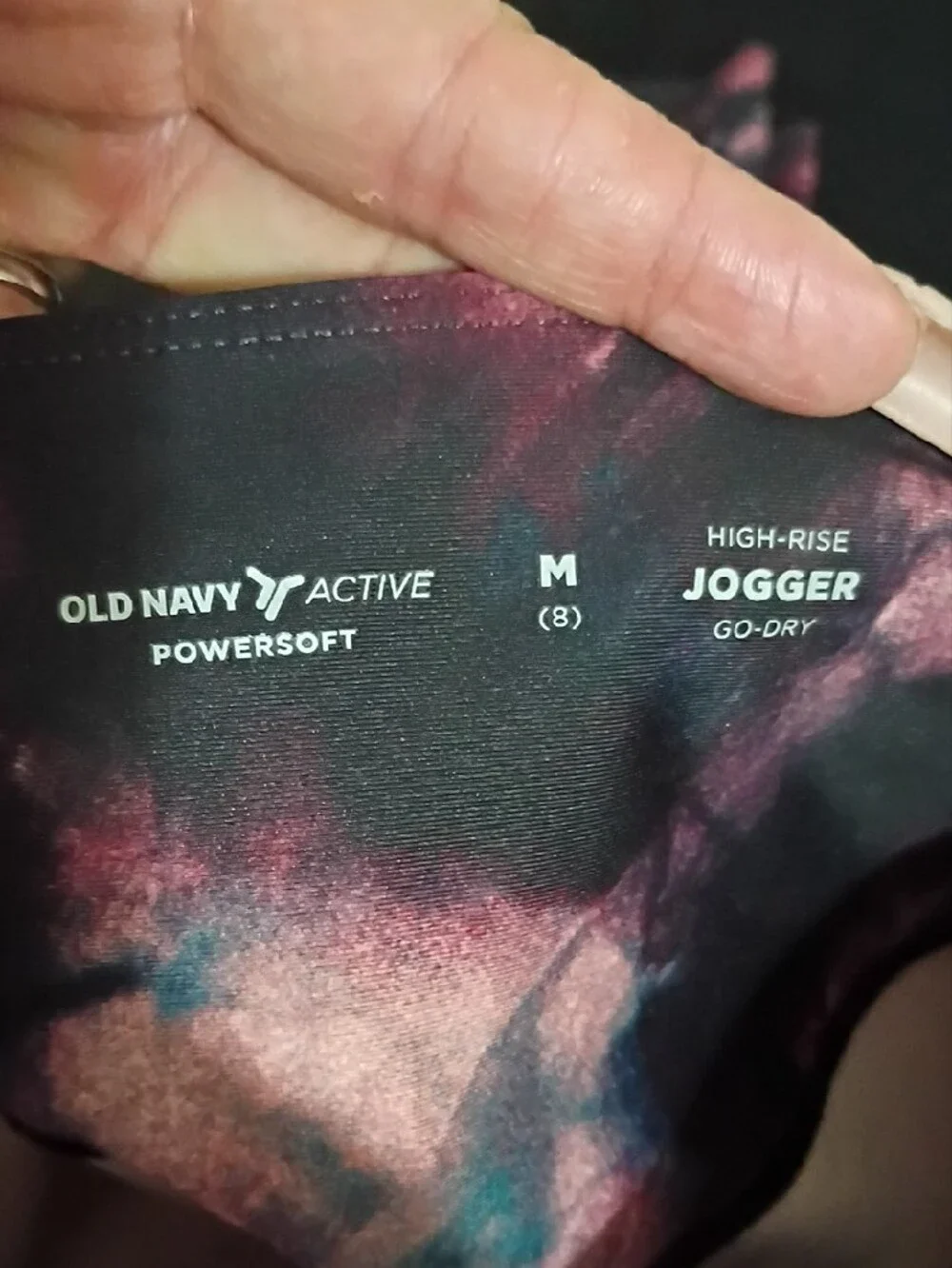 Old Navy Girls Tie-Dye Leggings in Pink, Blue & Black